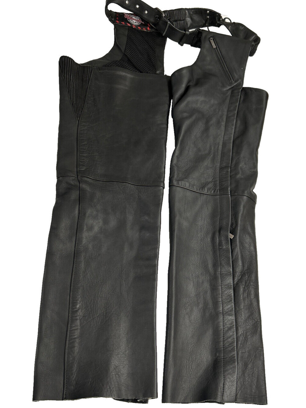 Milwaukee Mens Chaps Large Leather Motorcycle Chopper Ridding